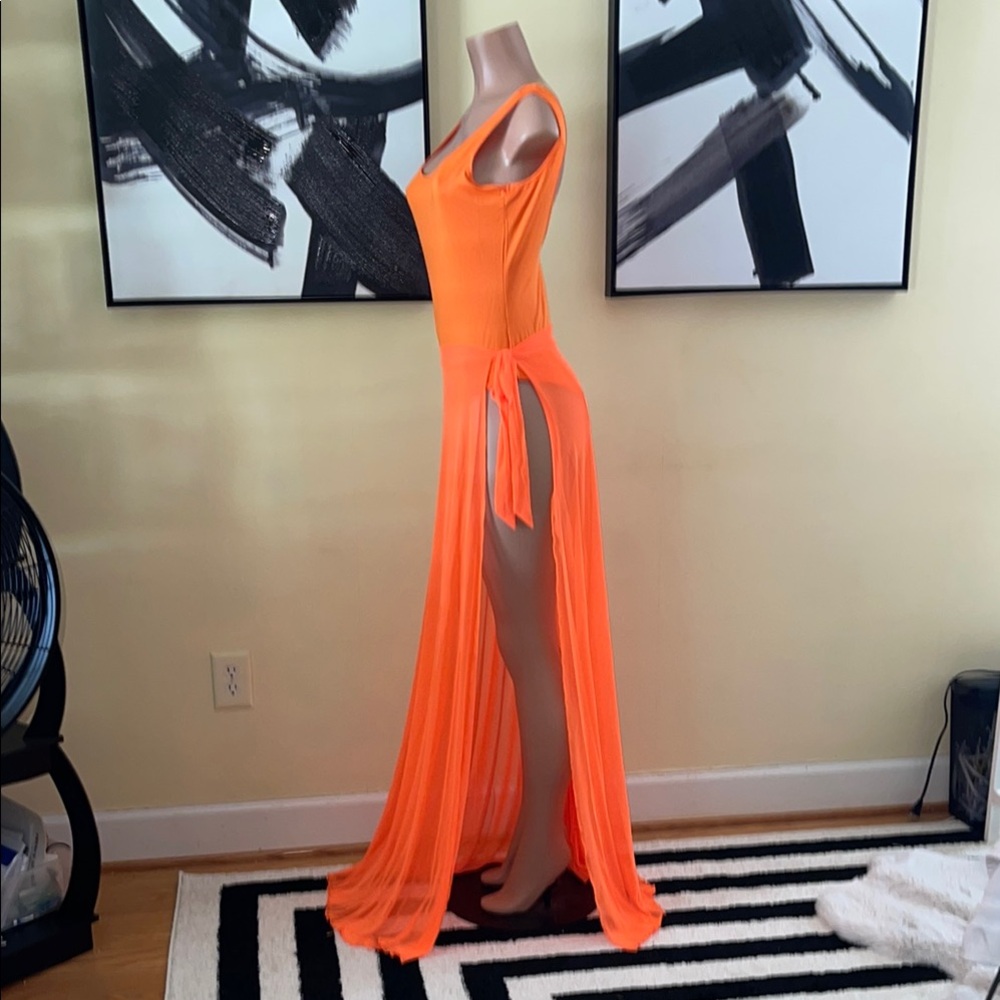 Orange Bathing Suit and Wrap